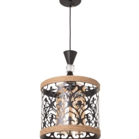 Светильник "Узор" 1х40Вт Е27 черный 23х23х22см