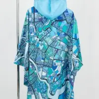 Дождевик-пончо AquaStop взрослый на заказ, разноцветный, единый размер