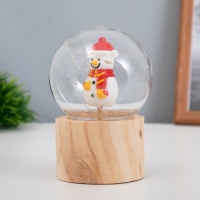 Ночник &laquo;Шар-снеговик&raquo; LED 3хAG10 шар 8см 6,5х6,5х11,5см