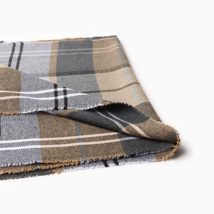 Шарф мужской, цвет бежевый/клетка, размер 31х170 Шарф мужской, цвет бежевый/клетка, размер 31х170