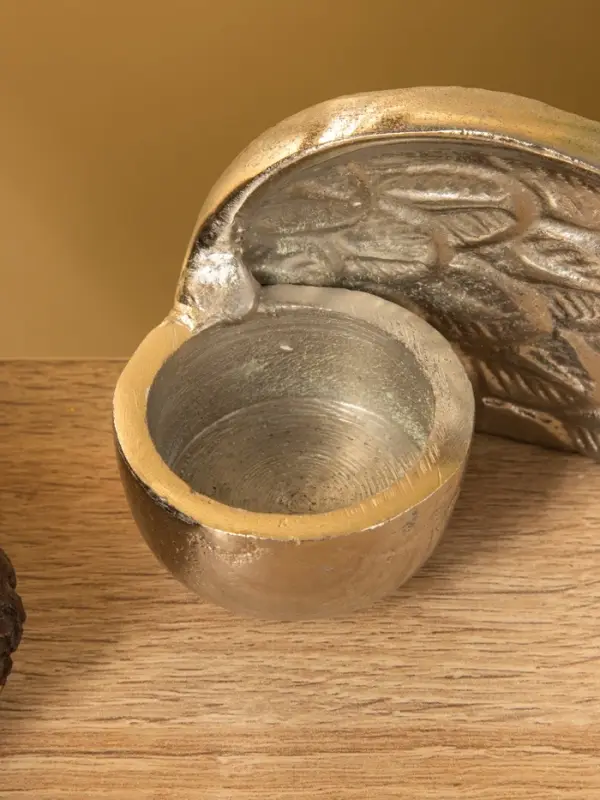 Подсвечник на 2 свечи "Крылья ангела" алюминий 30,5х6,5х7,5 см