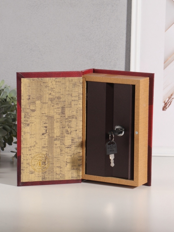 Сейф-книга дерево кожзам "Бухгалтерский учёт" тиснение 21х13х5 см