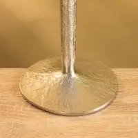 Подсвечник "Флейта" алюминий 37 см, цв. серебро