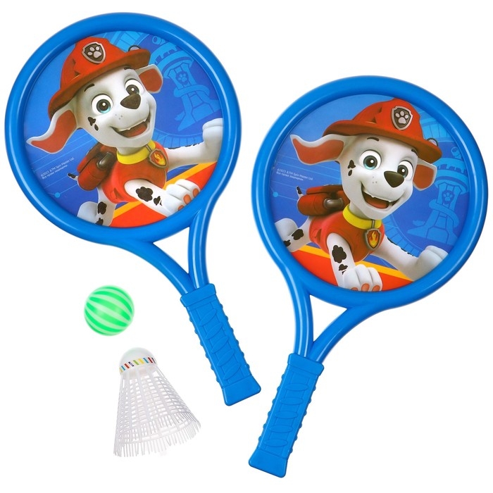 Набор игровой &laquo;Щенячий Патруль&raquo;, ракетки, воланчик и мячик