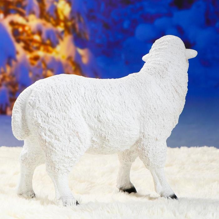 Садовая фигура из полистоуна &laquo;Овечка&raquo;, 33 см