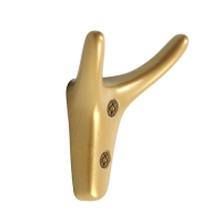 Крючок мебельный CAPPIO YAK, двухрожковый, цвет матовое золото Крючок мебельный CAPPIO YAK, двухрожковый, цвет матовое золото
