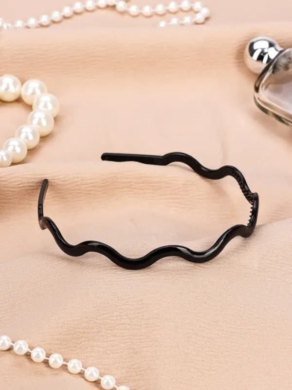 Ободок для волос &laquo;Классика галант&raquo;, волна объём, 0.6 см, чёрный