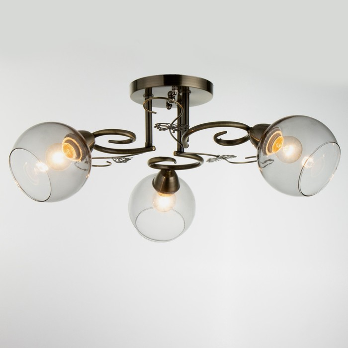 Люстра 6591200/3 E27 40Вт бронза 46х46х24 см BayerLux