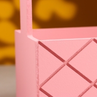 Кашпо деревянное "Эллада большая, сетка", с ручкой, 25×12,5×10(25) см Розовый Корал Кашпо деревянное "Эллада большая, сетка", с ручкой, 25×12,5×10(25) см Розовый Корал