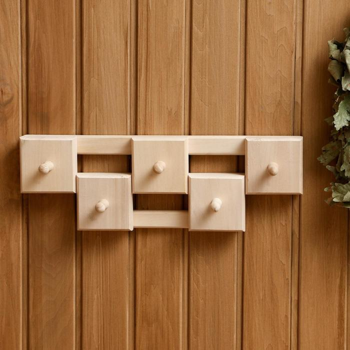 Вешалка Вешалка "Гармония", 5 крючков, липа "Добропаровъ"