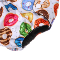Многоразовый подгузник &laquo;Пончики&raquo;, 3-8 кг, угольно-бамбуковая ткань, Крошка Я