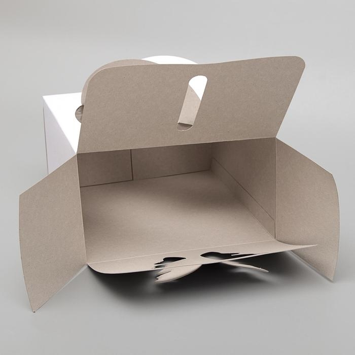 Кондитерская упаковка без печати, короб, 1 кг, 21 х 21 х 12 см