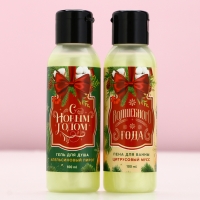 Подарочный набор косметики «Чудес и подарков!», гель для душа и пена для ванны, 2 х 100 мл, Новый Год Подарочный набор косметики «Чудес и подарков!», гель для душа и пена для ванны, 2 х 100 мл, Новый Год