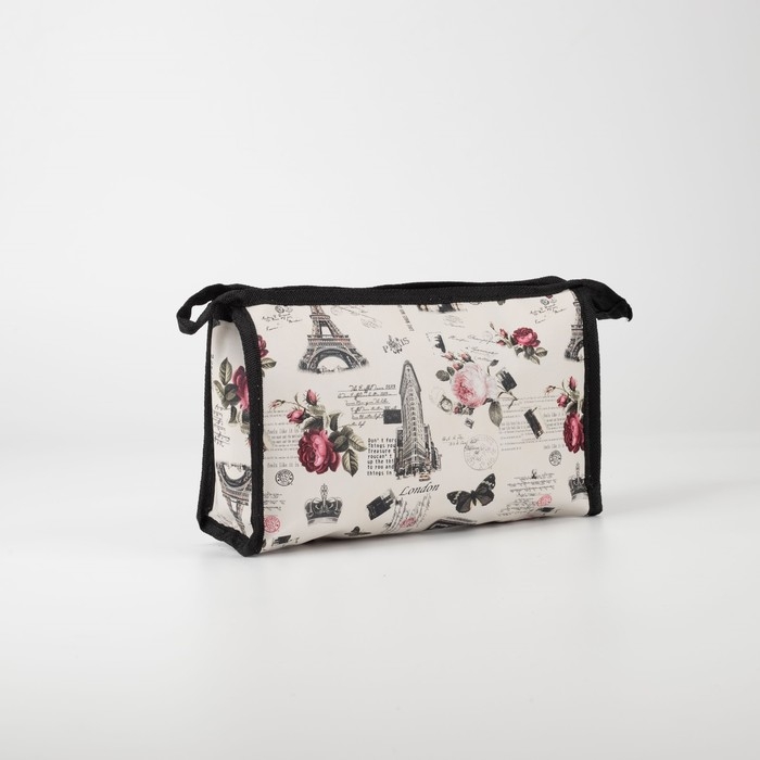 Набор косметичек 2 в 1 на молниях, цвет чёрный Набор косметичек 2 в 1 на молниях, цвет чёрный