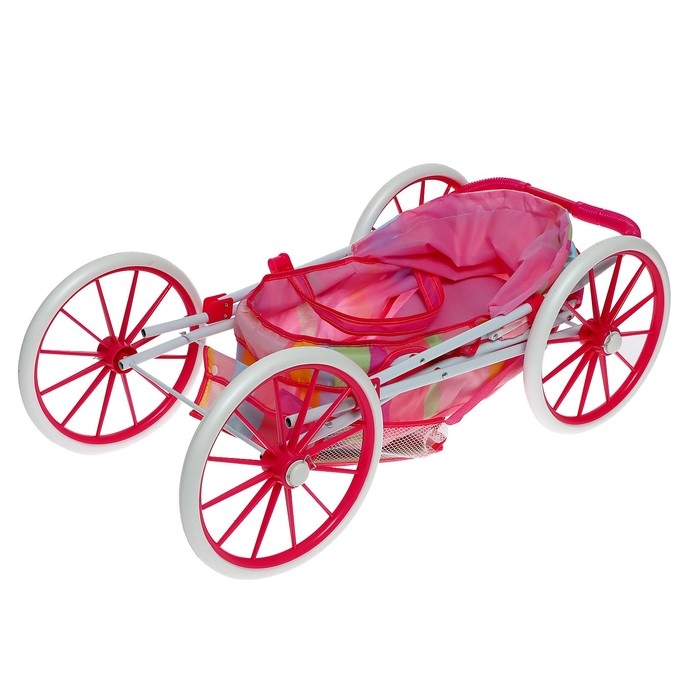 Коляска для кукол универсальная, с корзиной, металлический каркас Коляска для кукол универсальная, с корзиной, металлический каркас