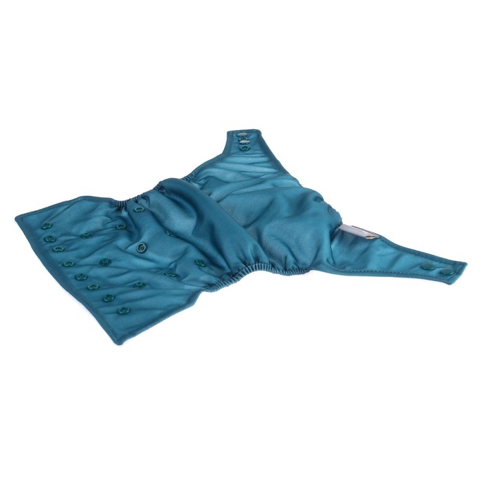 Многоразовый подгузник, 3-15 кг, флис, цвет темно зеленый, Крошка Я Многоразовый подгузник, 3-15 кг, флис, цвет темно зеленый, Крошка Я