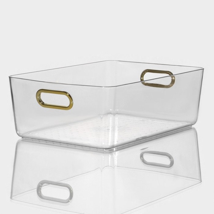 Контейнер для хранения &laquo;Нежность&raquo;, 29&times;20&times;10 см, цвет прозрачный