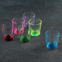 Набор стопок «Радуга», 50 мл, 6 шт, форма МИКС Набор стопок «Радуга», 50 мл, 6 шт, форма МИКС