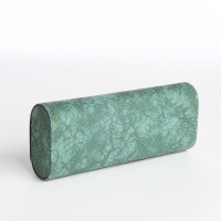 Футляр для очков на хлопушке, длина 16 см, цвет зелёный Футляр для очков на хлопушке, длина 16 см, цвет зелёный