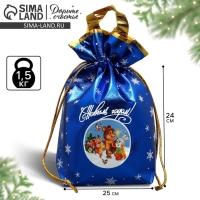 Пакет-мешок из нетканного материала &laquo;Новогодняя компания&raquo;, 25 х 32 см, Новый год