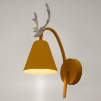 Бра "Олень" 1хE27 40Вт желтый 22х12х34,5 см