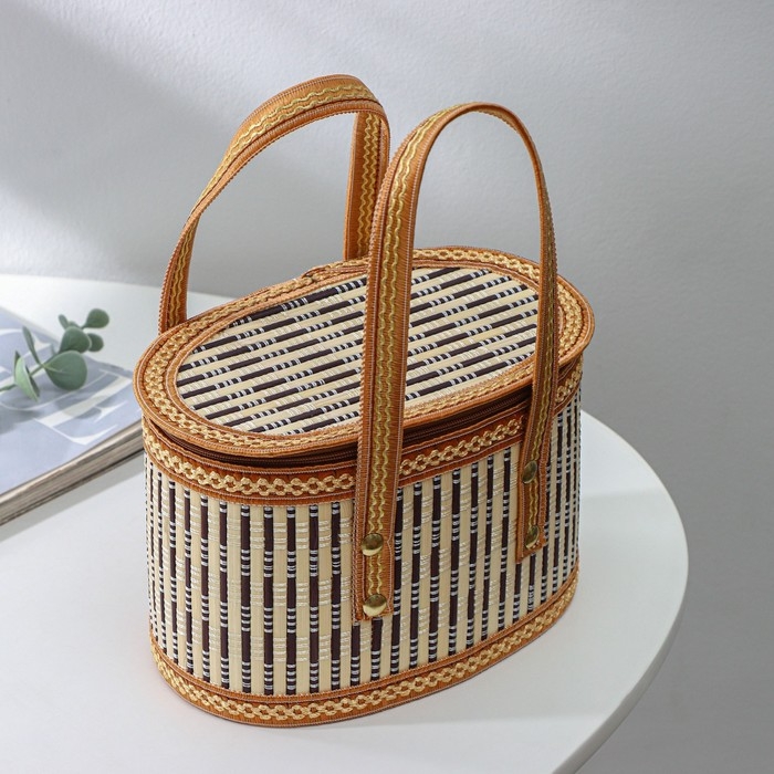 Корзина для хранения Доляна Nature, 20&times;13&times;13, бамбук