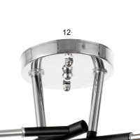 Люстра "Индис" 4хЕ27 40Вт черно-хромовый 60х60х26 см Люстра "Индис" 4хЕ27 40Вт черно-хромовый 60х60х26 см