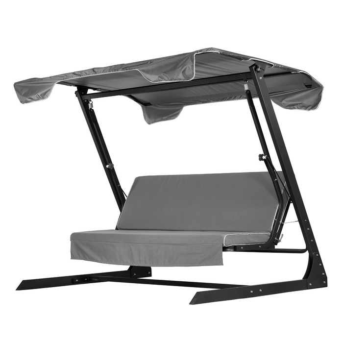 Качели садовые Афина, графит, 208 х 151 х 175 см, максимальная нагрузка 250 кг Качели садовые Афина, графит, 208 х 151 х 175 см, максимальная нагрузка 250 кг