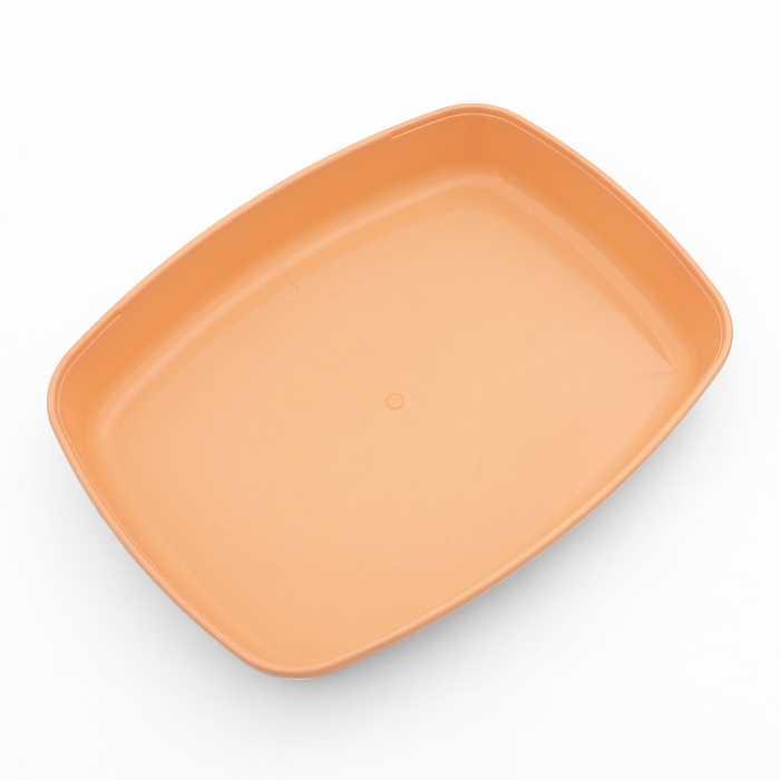 Туалет &laquo;Айша&raquo; S с высоким бортом и сеткой,  45 х 35 х 18,5 см, оранжевый