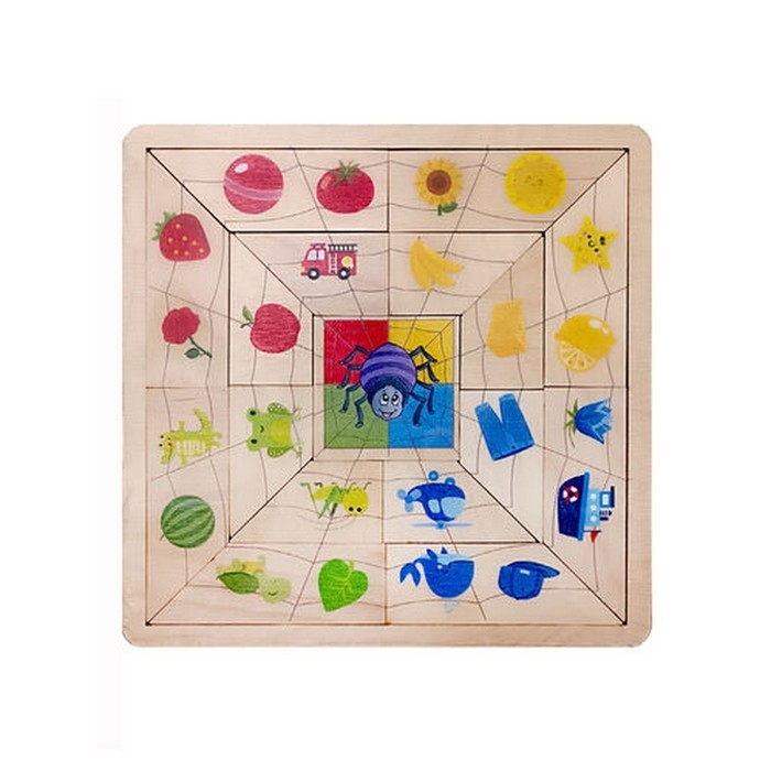 Пазлы из дерева &laquo;Паучок. Цвета&raquo;