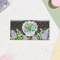 Конвер для денег "С 8 Марта!" тиснение, корзина с цветами, 16,5х8,5 см Конвер для денег "С 8 Марта!" тиснение, корзина с цветами, 16,5х8,5 см