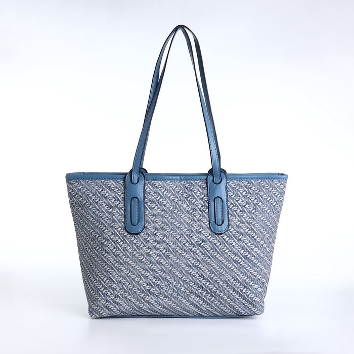 Сумка женская на молнии, средний размер, цвет голубой Сумка женская на молнии, средний размер, цвет голубой