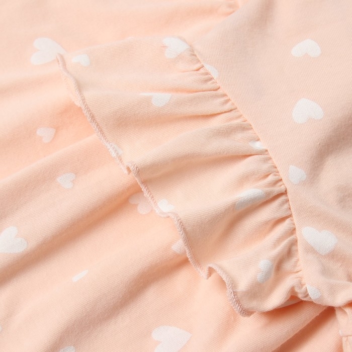 Платье для девочки, цвет персиковый, рост 80 см (9-12 мес)