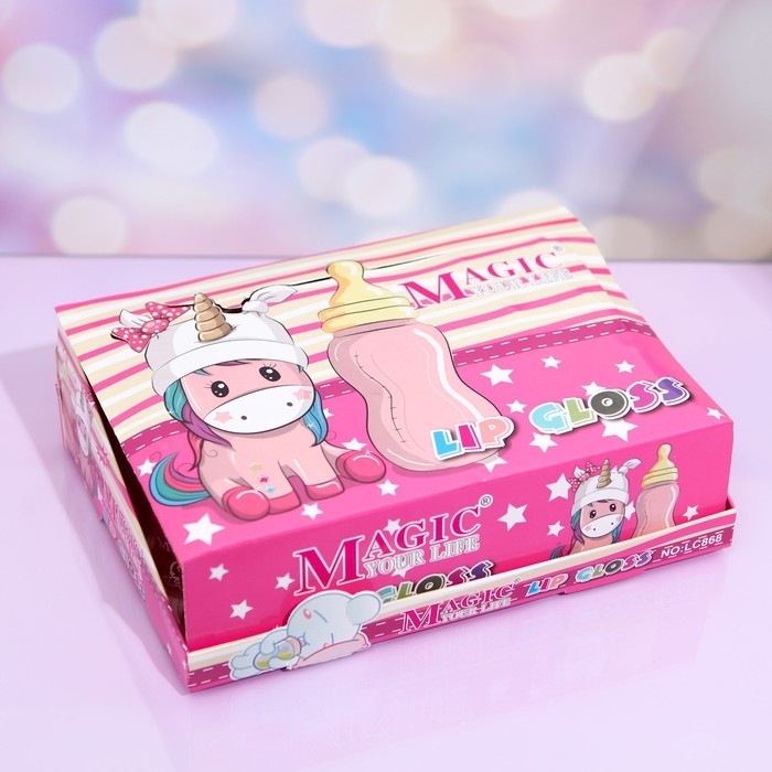 Блеск для губ &laquo;Детская бутылочка&raquo;, микс цветов и ароматов