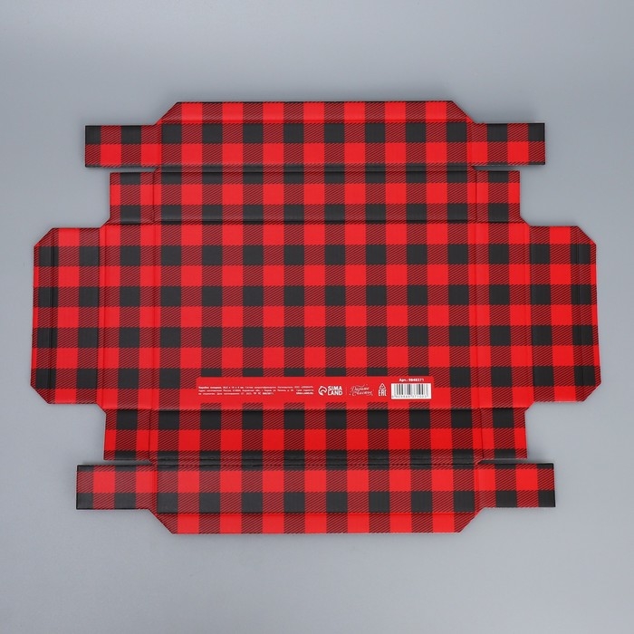 Коробка подарочная новогодняя складная «С Новым годом!», 25.5 х 15 х 4 см, Новый год Коробка подарочная новогодняя складная «С Новым годом!», 25.5 х 15 х 4 см, Новый год