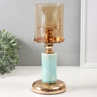 Подсвечник металл на 1 свечу d=8 см "Валери" 12х12х28,5 см Подсвечник металл на 1 свечу d=8 см "Валери" 12х12х28,5 см