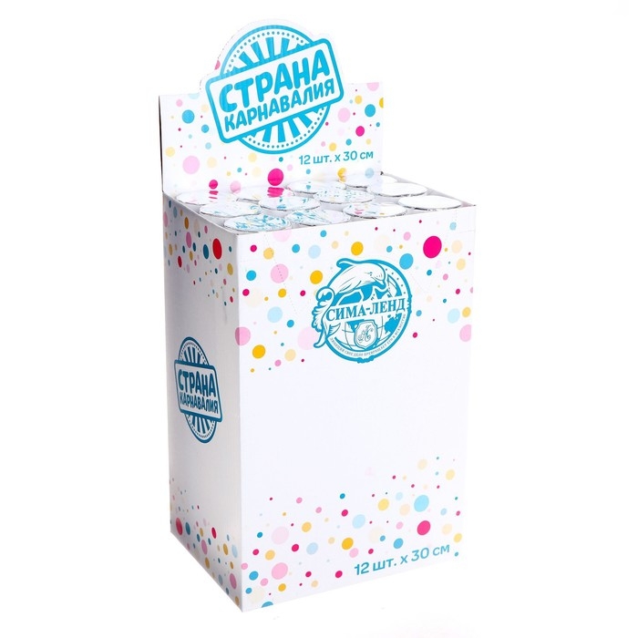 Хлопушка пневматическая «Праздничная», фольга-серпантин, 30 см Хлопушка пневматическая «Праздничная», фольга-серпантин, 30 см