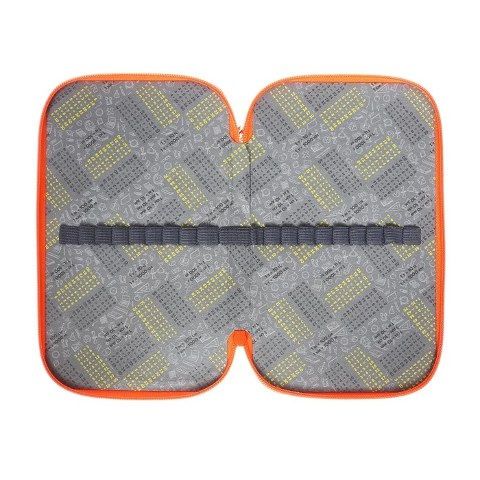 Пенал 3 секции, 125 х 205 х 55 мм, Calligrata 30П26/3 "Зверята", ламинированный картон