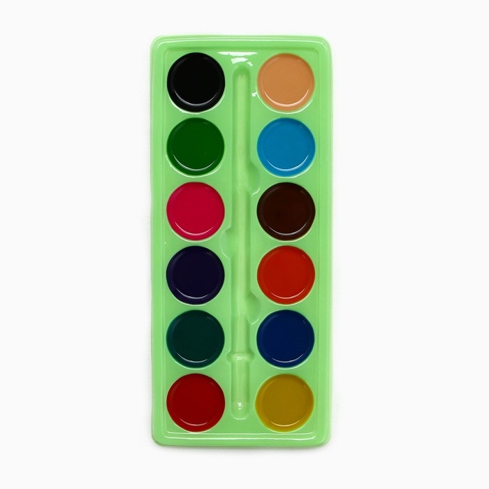 Акварельные краски 12 цветов Наброскин, упаковка картон