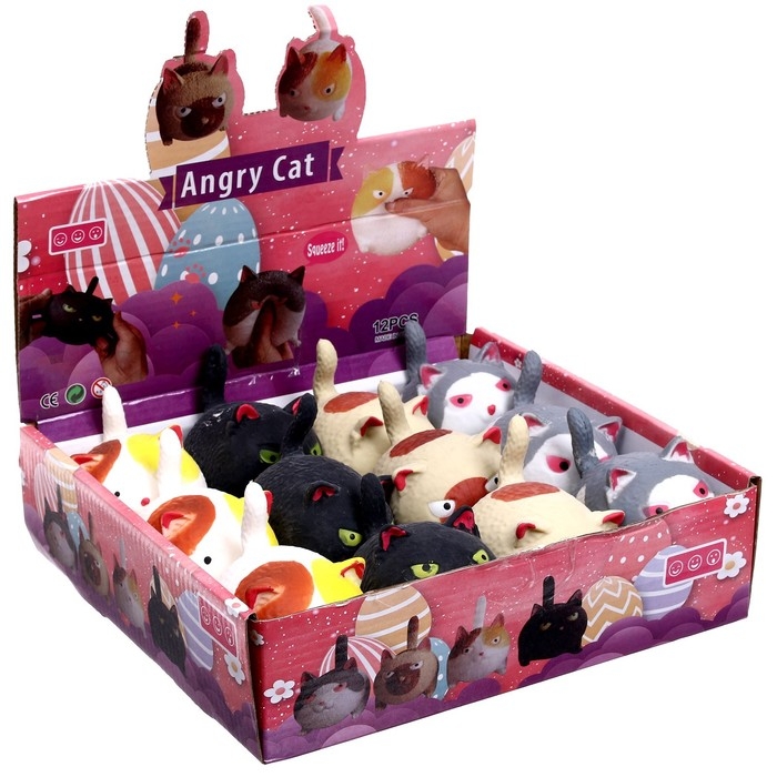 Мялка &laquo;Котик&raquo; с пастой, цвета МИКС