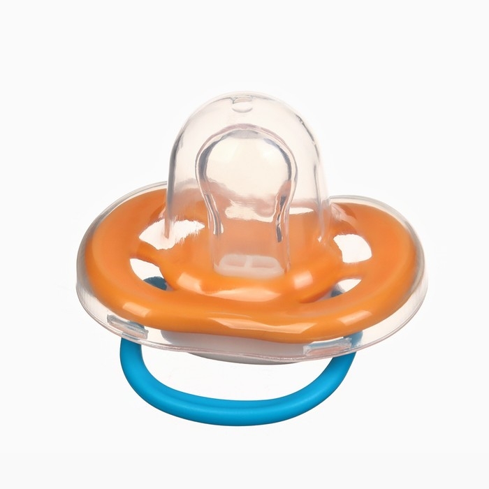 Соска - пустышка анатомическая &laquo;Черепаха&raquo;, +6 мес., цвет желтый