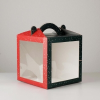 Коробка кондитерская с окном, сундук, &laquo;Новый год!&raquo; 20 х 20 х 20 см, Новый год