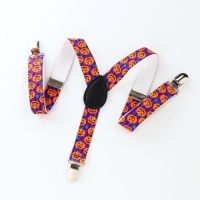 Подтяжки детские &laquo;Выбражулька&raquo;, ширина 2,5 см, цвет фиолетовый/оранжевый