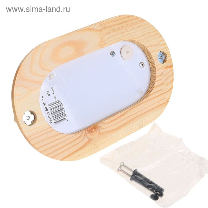 Светильник для бани/сауны ITALMAC Termo 60 20 18, до 100 Вт, IP54, цвет береза, до +130°C Светильник для бани/сауны ITALMAC Termo 60 20 18, до 100 Вт, IP54, цвет береза, до +130°C