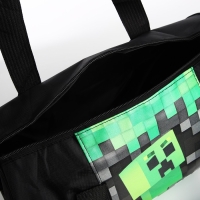 Сумка детская спортивная для мальчика &laquo;Пиксельный мир&raquo;, 40*20*20 см, чёрный цвет