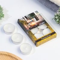 Свеча чайная ароматическая 6 шт.в под.коробке, "Летний вечер" Свеча чайная ароматическая 6 шт.в под.коробке, "Летний вечер"