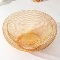 Ваза для фруктов &laquo;Сплетение&raquo;, 30&times;30&times;13, цвет золотой