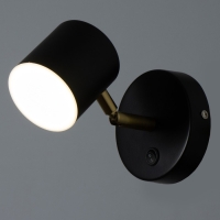 Бра "Алонсо" LED 5Вт черно-золотой 10х7,5 см