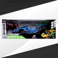 Машина радиоуправляемая &laquo;Купе&raquo;, 1:12, открываются двери, работает от аккумулятора, цвет синий