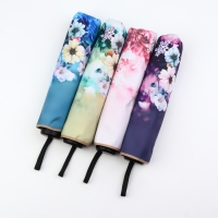 Зонт механический &laquo;Лепесток&raquo;, эпонж, 4 сложения, 8 спиц, R = 48/56 см, D = 112 см, цвет МИКС